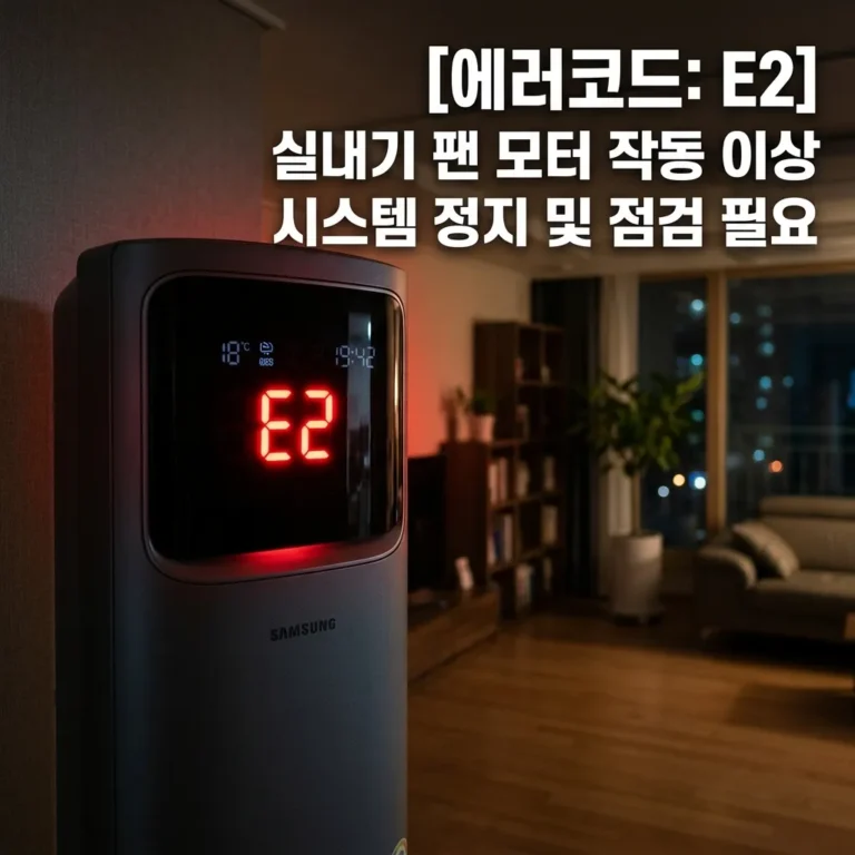 삼성 에어컨 E2 에러 실외기 안 돌아갈 때 해결법 2026년 정리