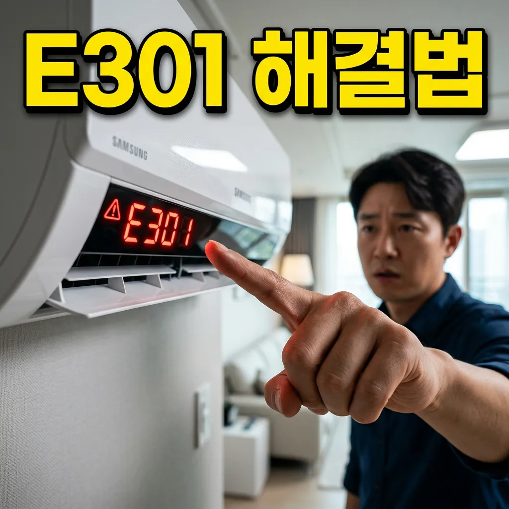삼성 에어컨 E301 에러코드 원인 3가지와 해결 방법