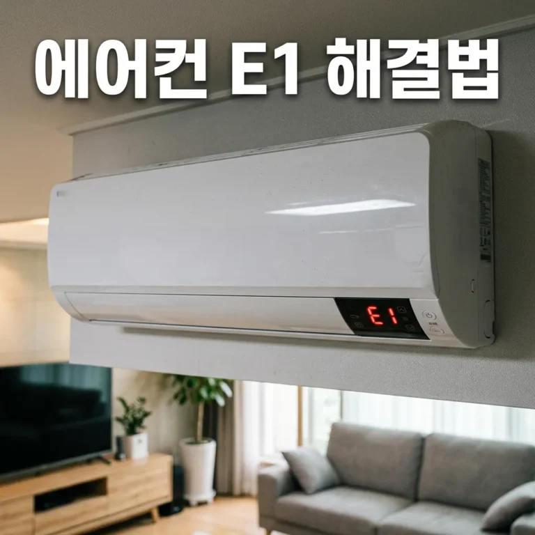 삼성 에어컨 E1 에러코드 원인과 단계별 해결방법
