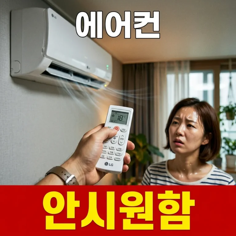 에어컨 안시원함 찬바람 약할 때 먼저 볼 5곳