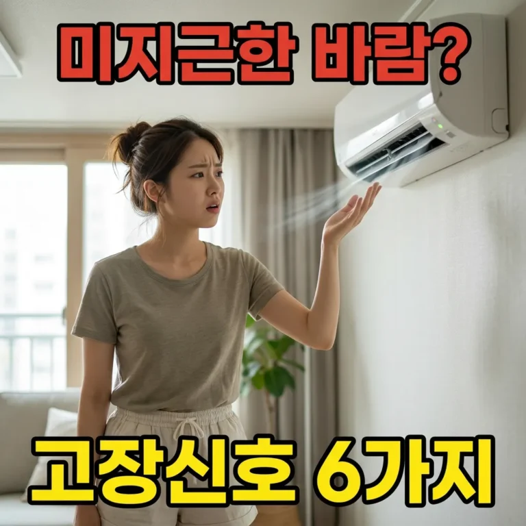 에어컨 미지근한 바람, 고장 신호 6가지 점검법