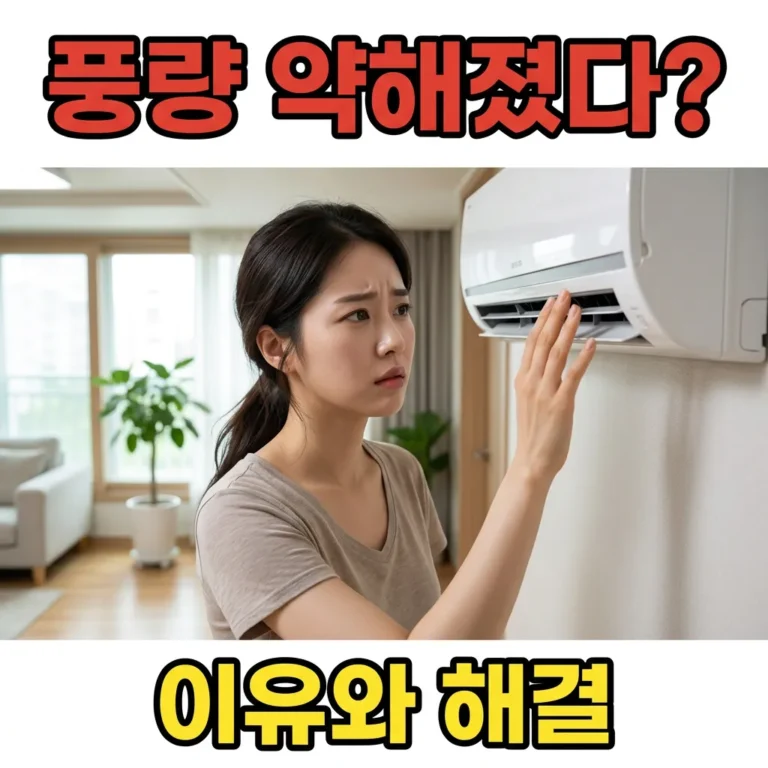 에어컨 바람 약할 때? 원인 4가지와 해결법 총정리