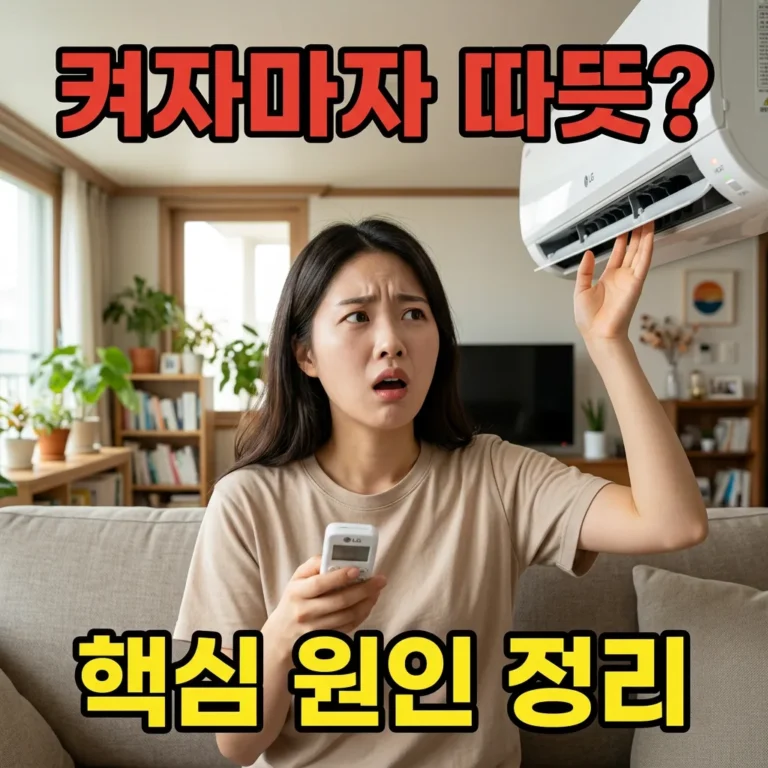 에어컨 켜자마자 따뜻한 바람? 냉방 안 되는 원인 5가지