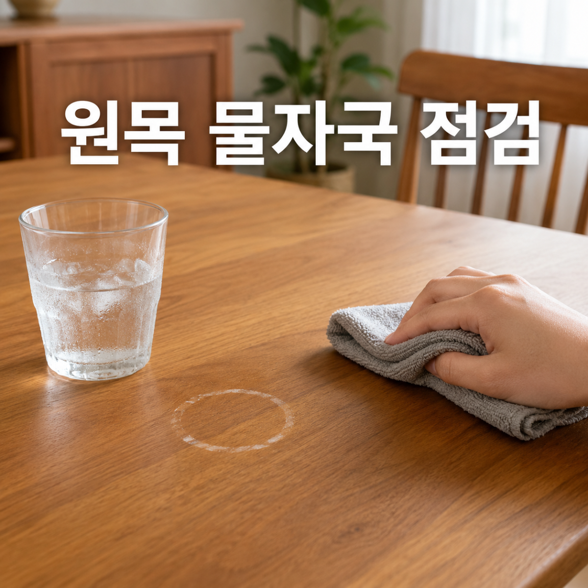 원목 물자국 점검
