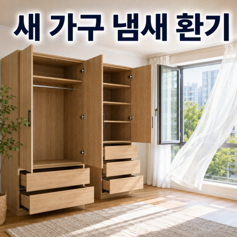 새 가구 냄새 안 빠질 때|포장 제거·환기·교환 판단
