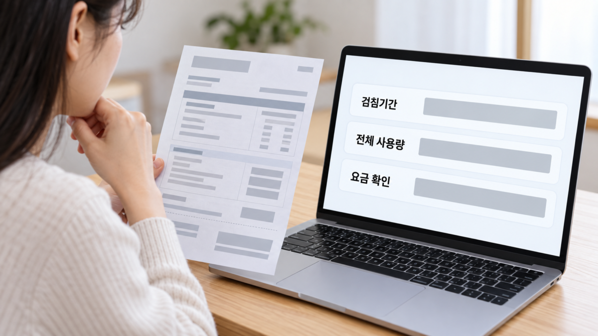 청구액 확인