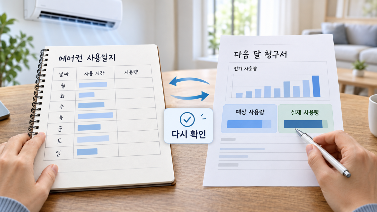 실제 사용량 보정