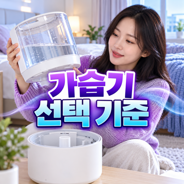 가습기 고르는 법, 가습방식보다 세척·소음·공간부터