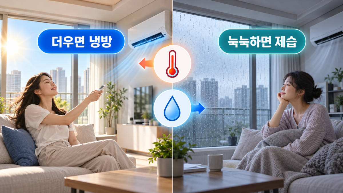 냉방과 제습 선택 기준