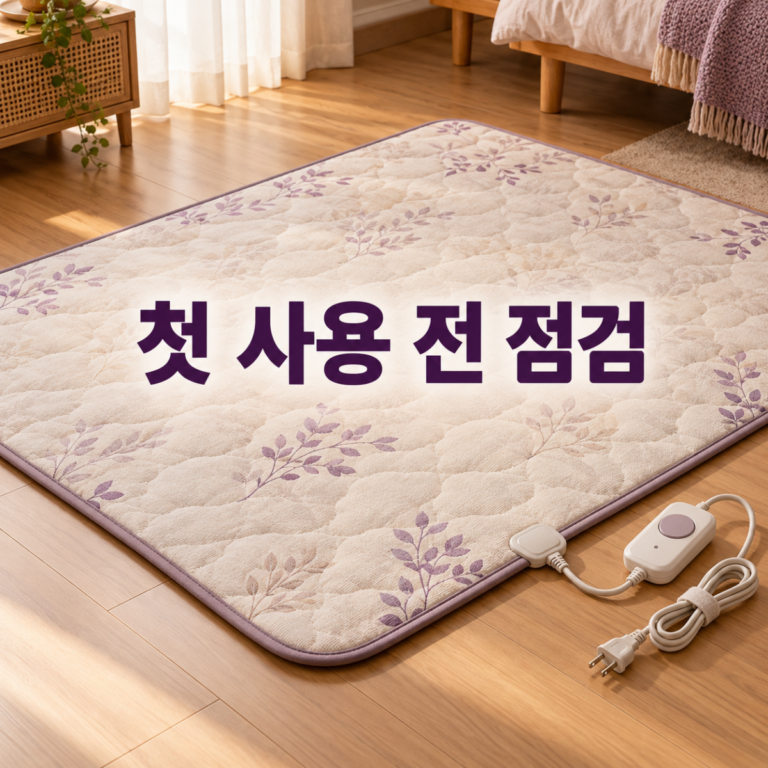 전기장판 꺼내서 처음 쓸 때｜열선·조절기·KC 확인 순서