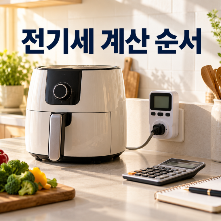 에어프라이어 전기세 계산|소비전력·조리시간·누진구간 확인