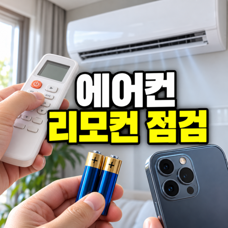 에어컨 리모컨 안 될 때｜건전지·송신부·수신부 구분