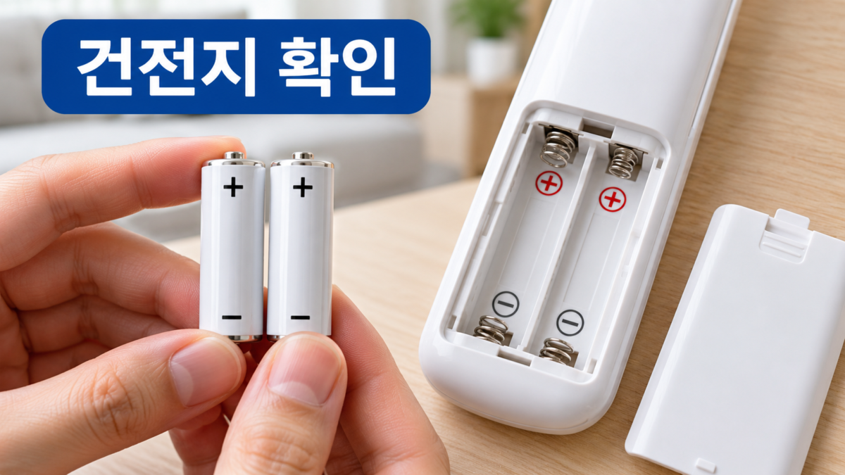 건전지 먼저 확인
